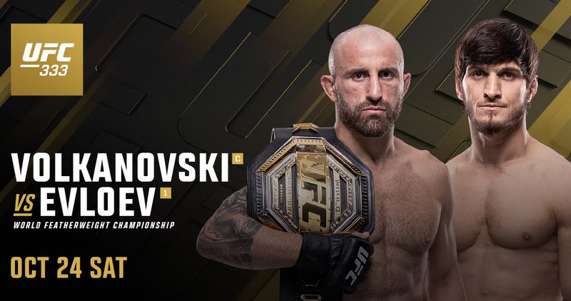 UFC 333: Volkanovski vs. Evloev poster